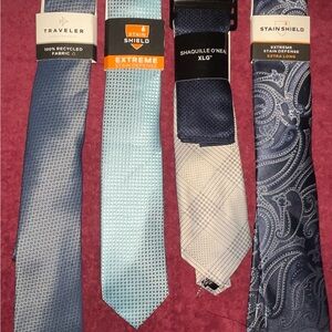 Ravel Elegant Blue and Silver Tie Collection